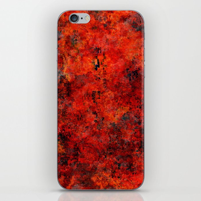 Warm dark and red wall iPhone Skin