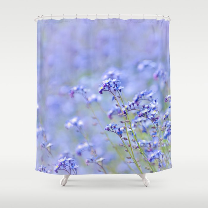Spring Photography - Purple Flowers Shower Curtain