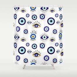 Evil Eye Shower Curtain