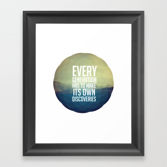 Discoveries Framed Art Print