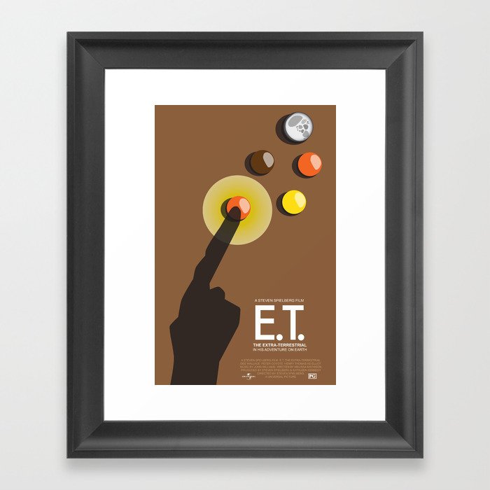 E.T. Movie Poster Framed Art Print