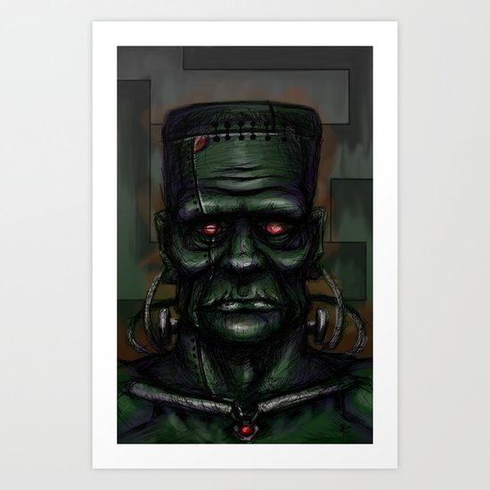 Frankenstein's Automaton Art Print
