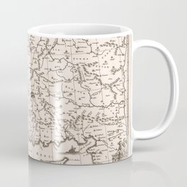 Vintage Map Print - 1673 Map of Asia Minor / Anatolia / Turkey Coffee Mug