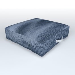 Ocean Shivers 2 Outdoor Floor Cushion | Nautical, Ocean, Photo, Seascape, Swells, Goosebumps, Water, Surface, Digital Manipulation, Rain 