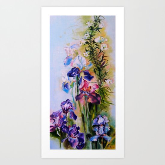 Irises Art Print