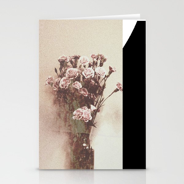 Abstract Vintage Flowers Stationery Cards