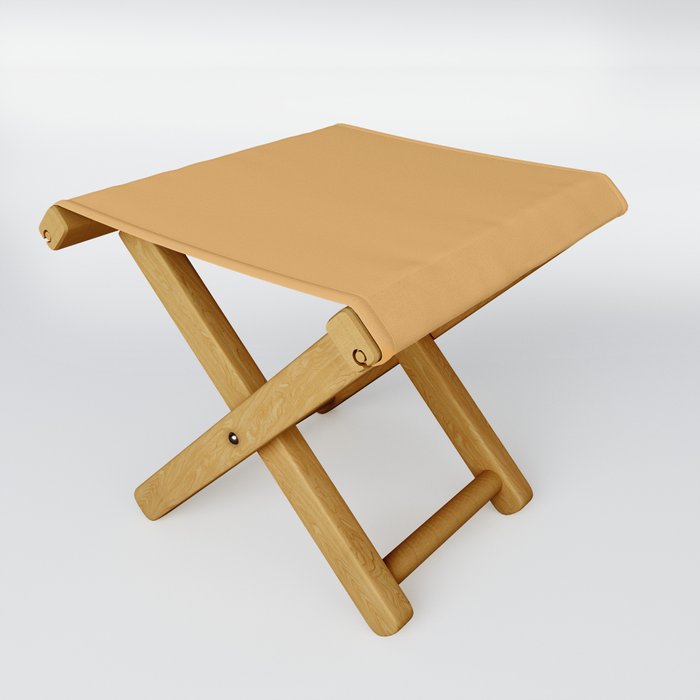 Earth Yellow Solid Color Folding Stool