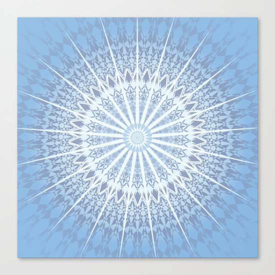Blue Mandala 2 Canvas Print