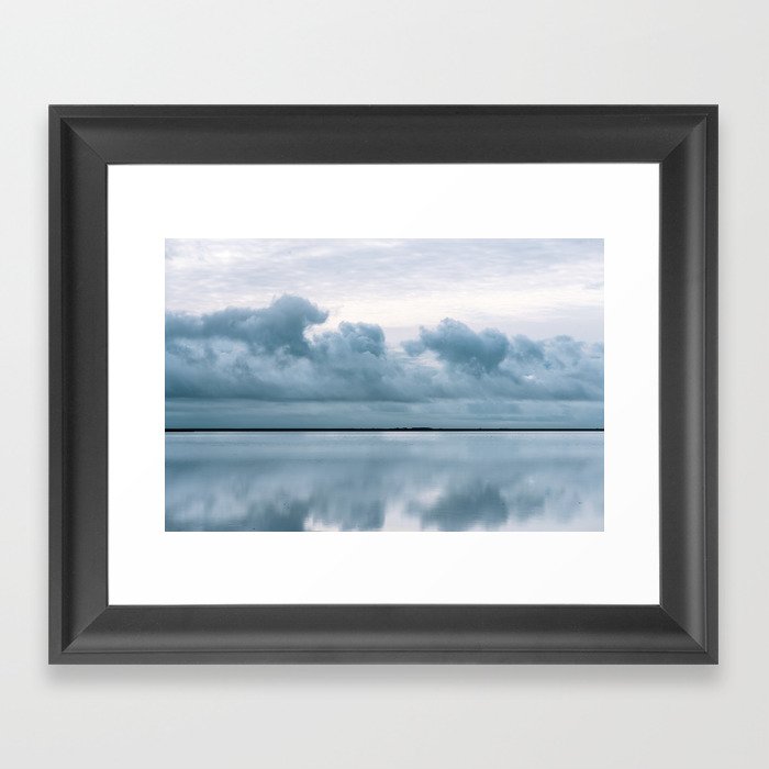 Epic Sky reflection in Iceland - Landscape Photography Framed Art Print