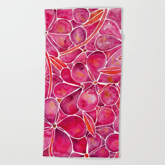 Orchid Wall – Magenta Palette Beach Towel