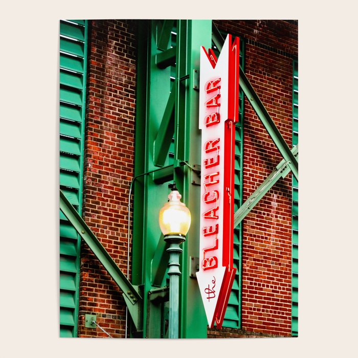 Fenway Park Bleacher Bar Neon Boston Massachusetts Poster by Gregory