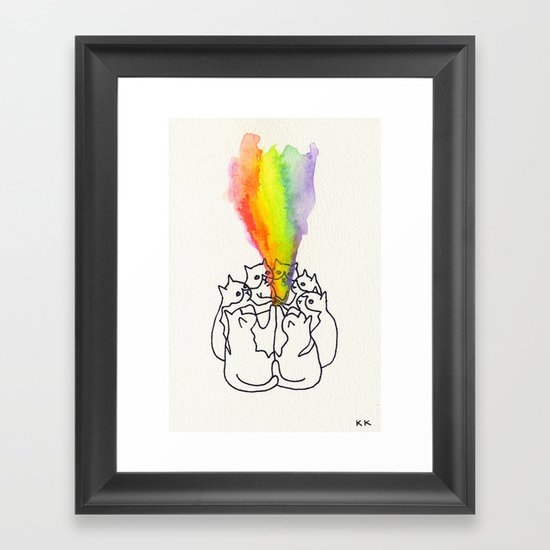 "We come together to fill the world with wonder!" Framed Art Print
