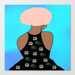 Woman At The Meadow 38 Canvas Print