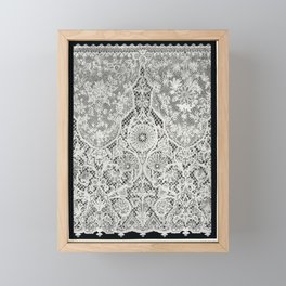 Specimen of Honiton lace from the Industrial arts of the Nineteenth Century (1851-1853) by Sir Matth Framed Mini Art Print