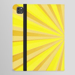 Yellow stripes iPad Folio Case