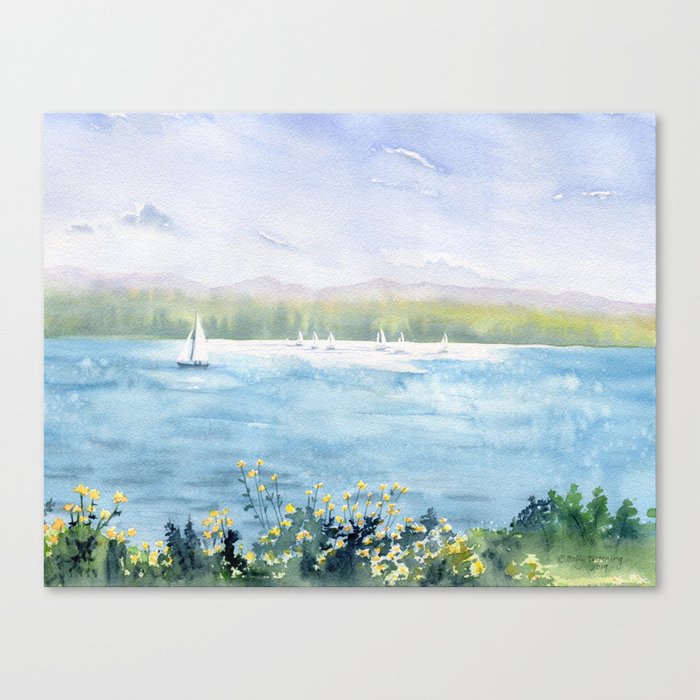 Cayuga Lake Regatta Canvas Print