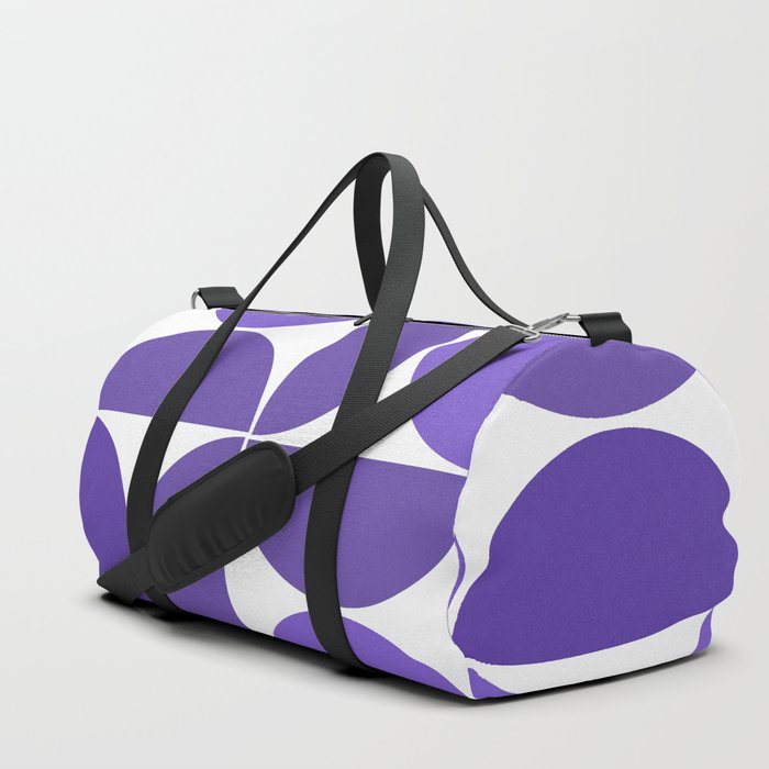 Very peri mid century modern geometric shapes Duffle Bag