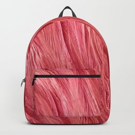 Pink Feather Texture Backpack