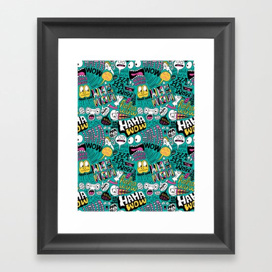 Haha wow. Framed Art Print