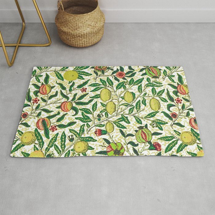 William Morris Exotic Fruit, Lemons and Pomegranates Rug