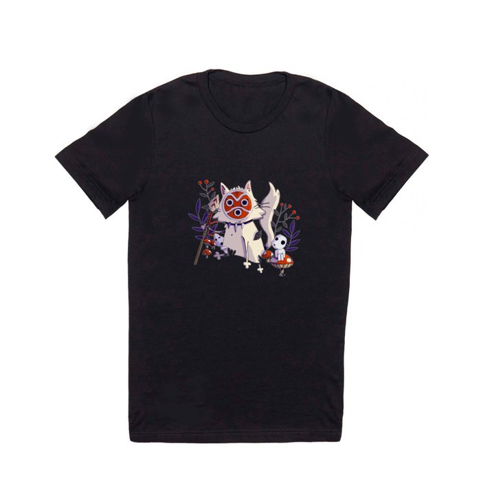 Cat Princess Mononoke T Shirt