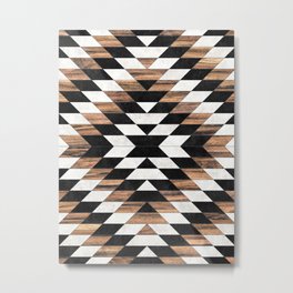 Urban Tribal Pattern No.13 - Aztec - Concrete and Wood Metal Print | Pattern, Vector, Abstract, Aztec, Graphic Design, Vintage, Graphicdesign, Painting, Photo, Zoltan 