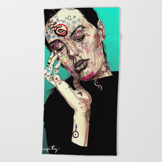 Bruna Signs and Sigils Beach Towel