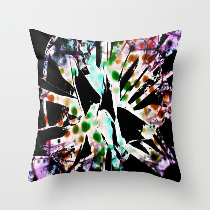 Tie dyed Magpi Throw Pillow