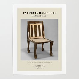 Vintage designer chair | Inspirational quote 19 Poster