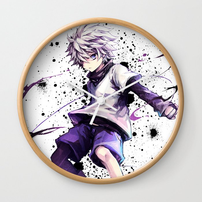 Get Wallpaper Hunter X Hunter Killua Zoldyck Wall Clock By Maxiposters Society6 For Android Free