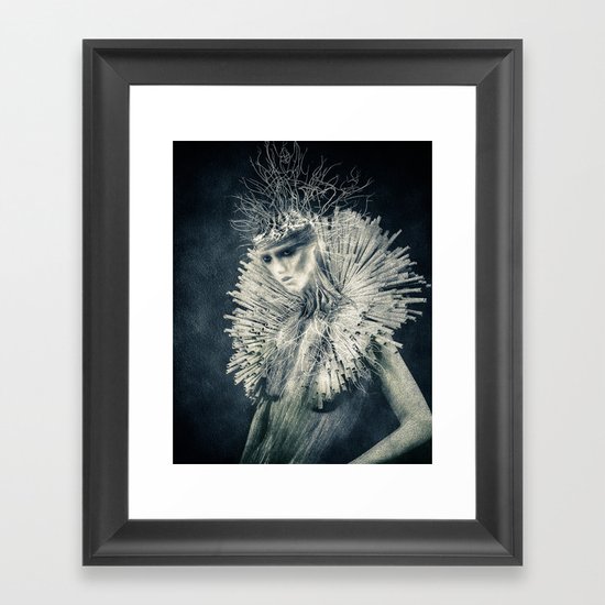 Dark Portrait III (colour option) Framed Art Print