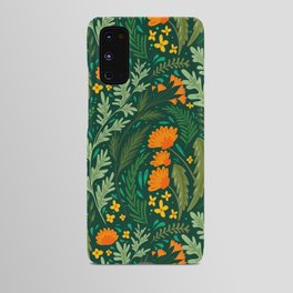 Natural pattern with herbs and flowers of the fields.  Android Case