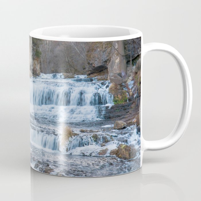 Cascading Waterfall | Long Exposure Photography Coffee Mug
