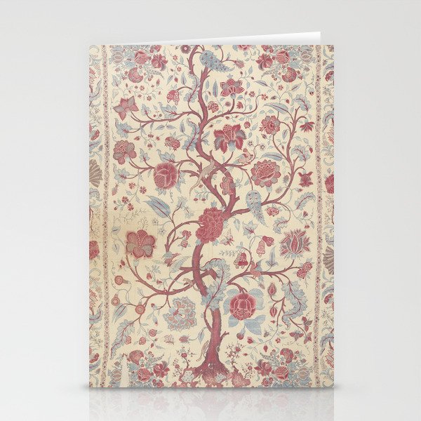 Antique Tree and Floral Design, Sisten Bedspread Stationery Cards