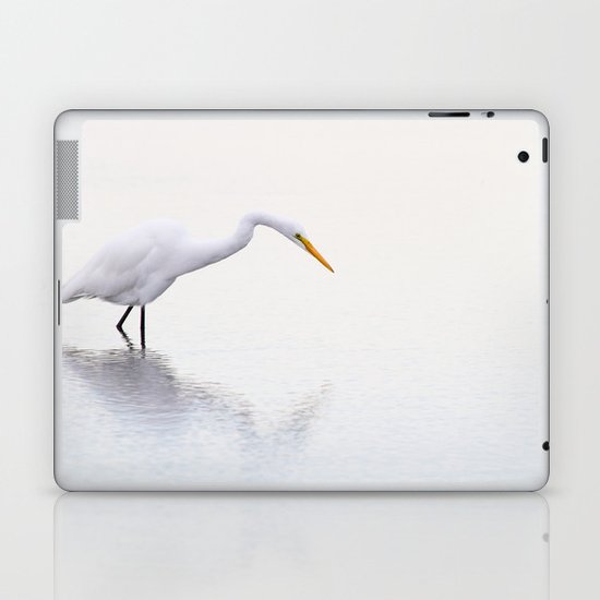 Stalking Egret Laptop & iPad Skin