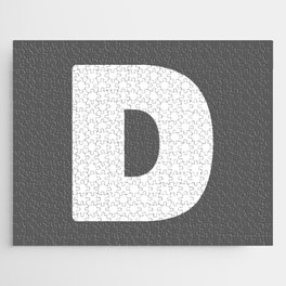 D (White & Grey Letter) Jigsaw Puzzle