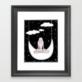 Moonlight Meditation Framed Art Print