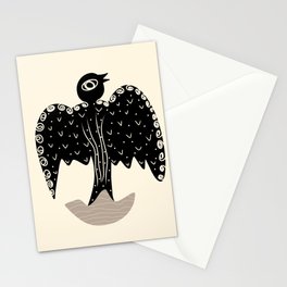 Break free black bird Stationery Card
