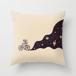 Cosmic Ride Throw Pillow