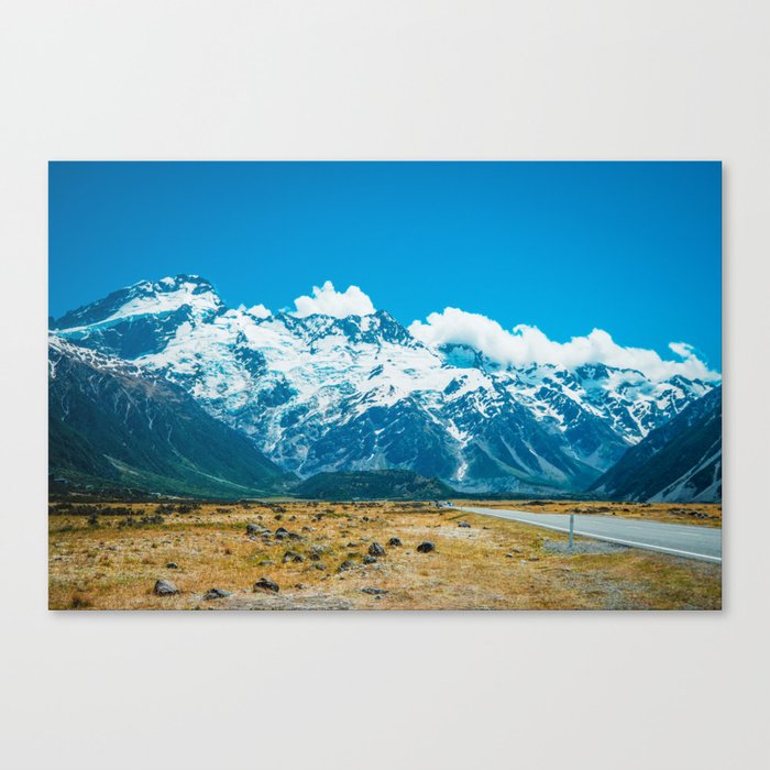 Snowy Mount Cook Canvas Print