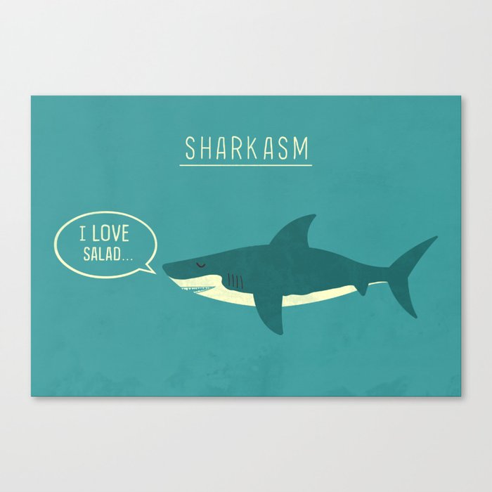 Sharkasm Canvas Print