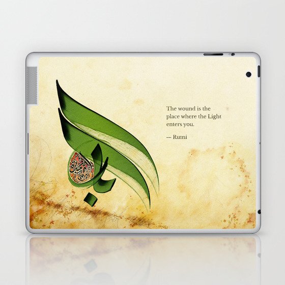 Arabic Calligraphy - Rumi - Light Laptop & iPad Skin