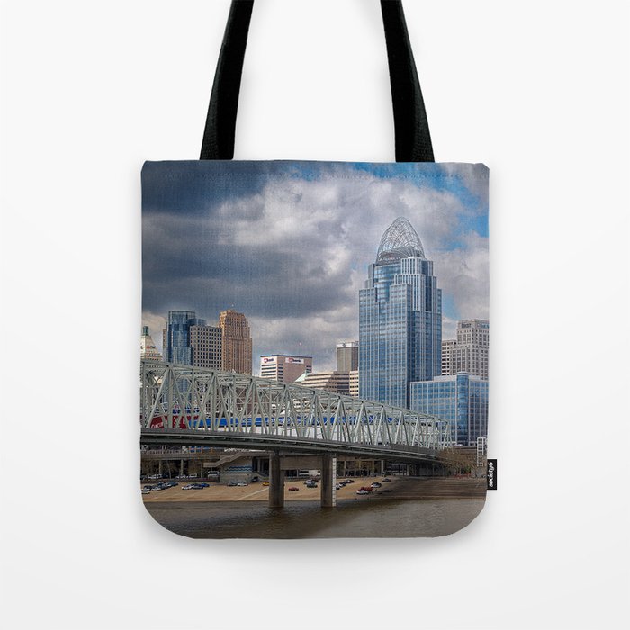 Cincinnati Ohio River Tote Bag