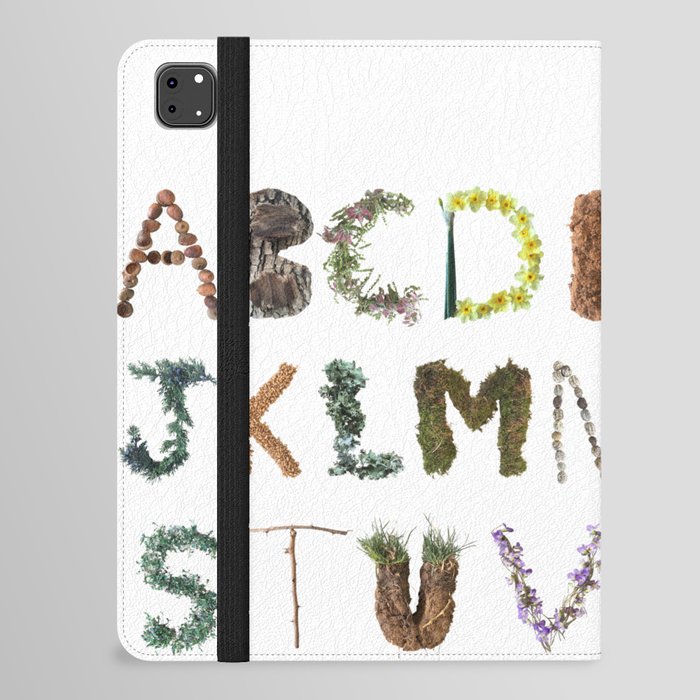 Forest Woodland Alphabet  iPad Folio Case