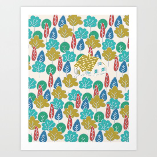 Happy Hermit Art Print