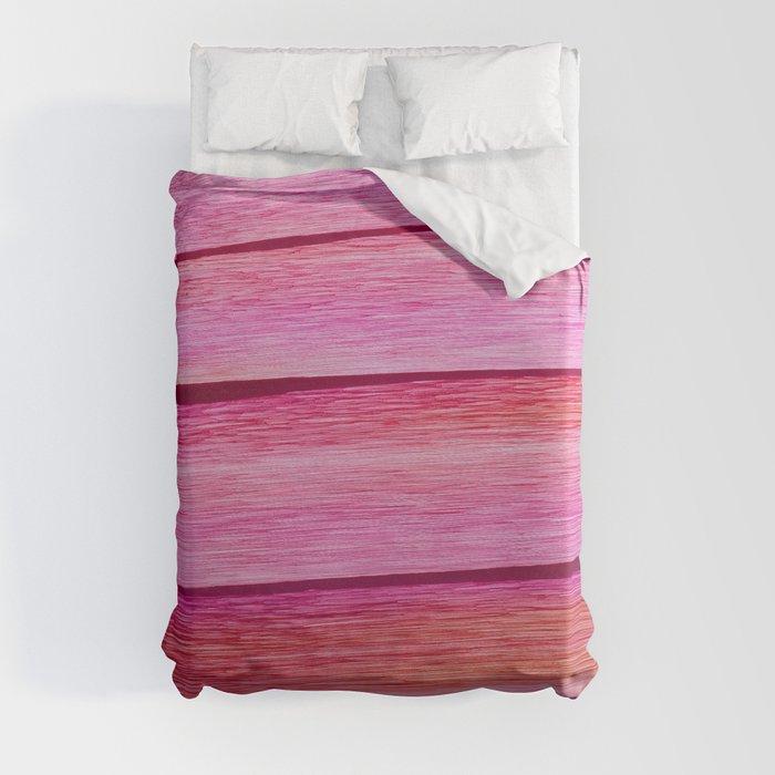 Abstract painting with fuchsia and pink colors Duvet Cover