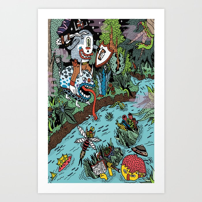 Some of us were born to explore!  Art Print