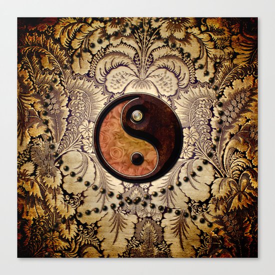 The sign ying and yang Canvas Print