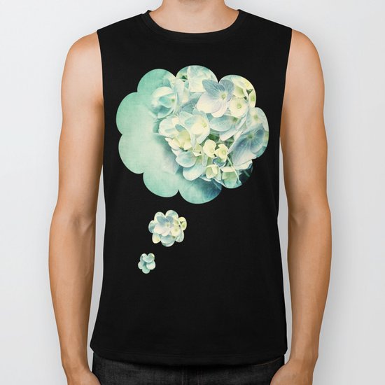 MINT HYDRANGEA Biker Tank