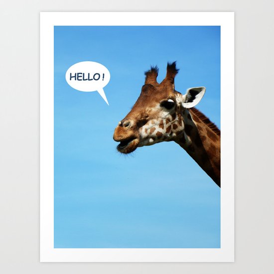 Hello ! Art Print